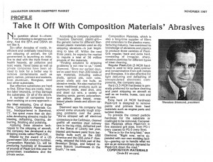 Abrasives Article November 1987 Plasti-Grit 2