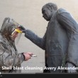 Walnut Shell Blasting Bronze Statue